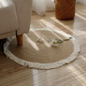 Handmade jute floormat
